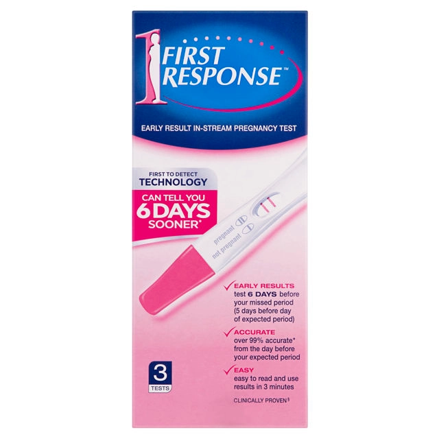 First Response Pregnancy Early Result Test In-Stream 3 pack