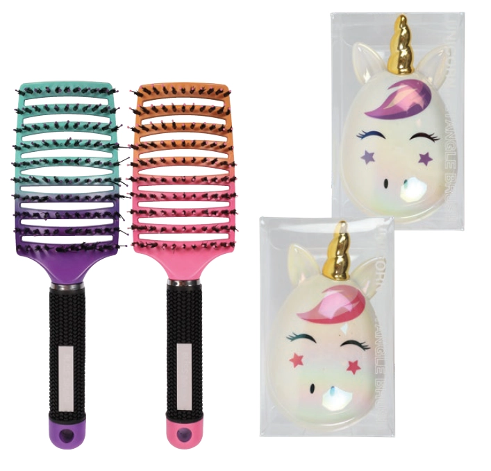 GFA Paddle Bliss Hairbrush, Unicorn Detangling Brush