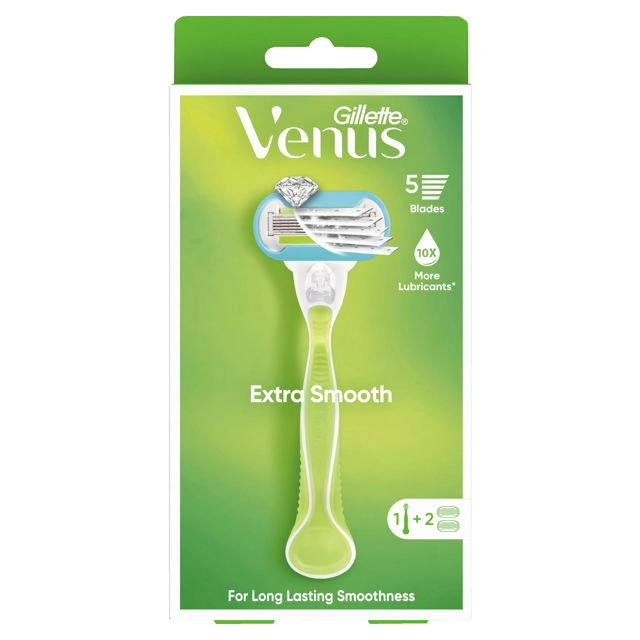 Gillette Venus Extra Smooth Women’s Razor Handle + 2 Blade Refills 1 Pack