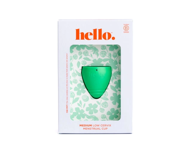 Hello Period Low Cervix Cup Medium Green 60g