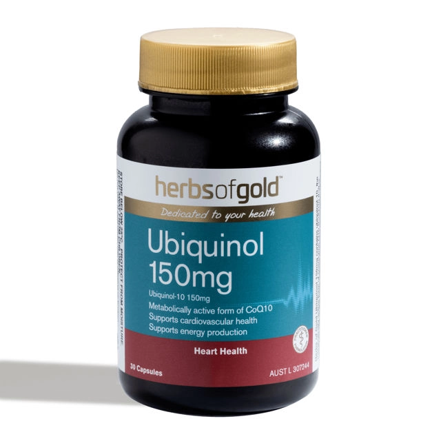 Herbs of Gold Ubiquinol 150mg 30 Capsules