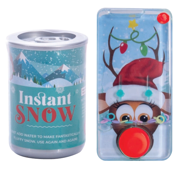 IS Gift Instant Snow, Water Filled Game Christmas Assorted