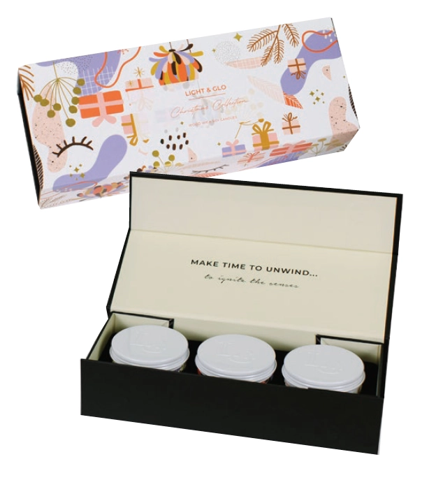 Light + Glo Christmas Collection Travel Tin Candle Trio