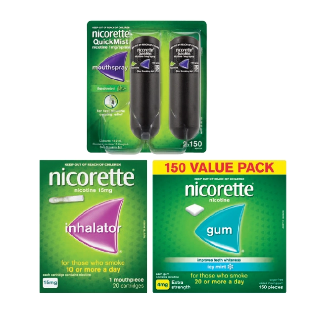 Nicorette Selected Range