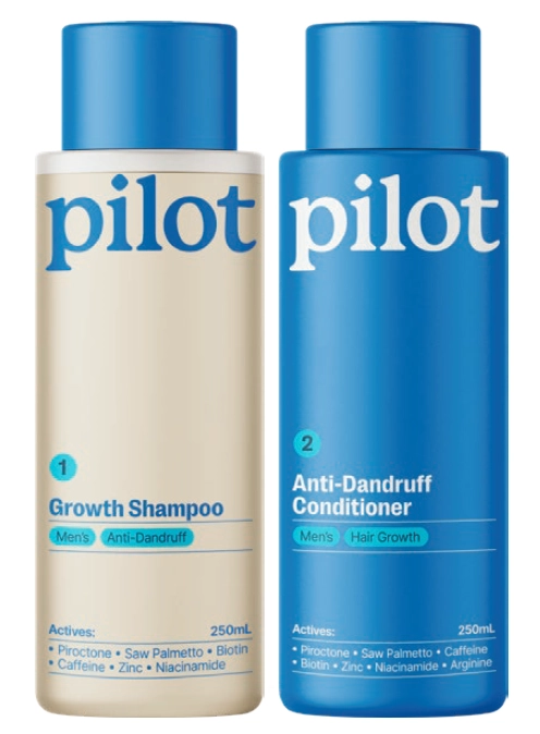 Pilot Growth Shampoo or Anti-Dandruff Conditioner 250ml