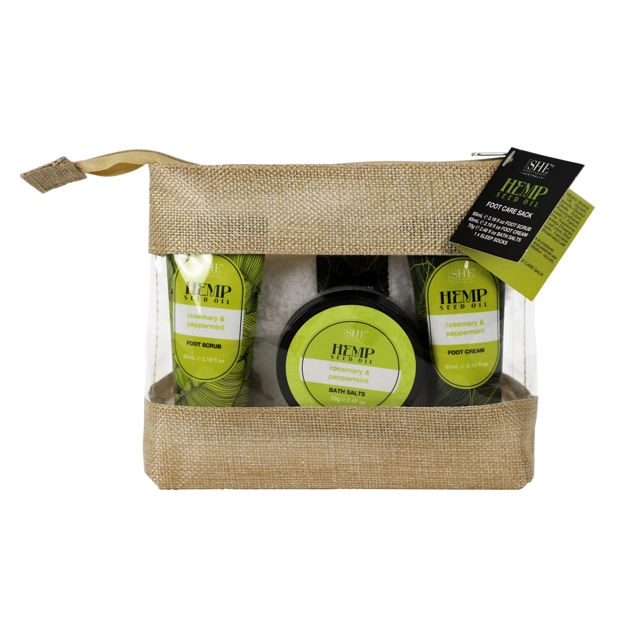 She Aromatherapy Hemp Foot Care Sack 4 piece