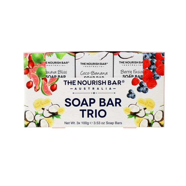 The Nourish Bar Soap Bar Trio 3 piece