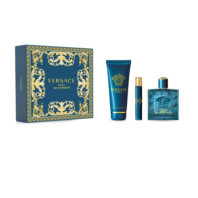 Versace Eros Pour Homme EDT 100ml Gift Set 3 Piece