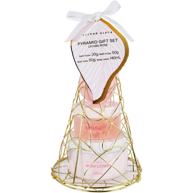 Wicked Sista Pyramid Gift Set Lychee Rose