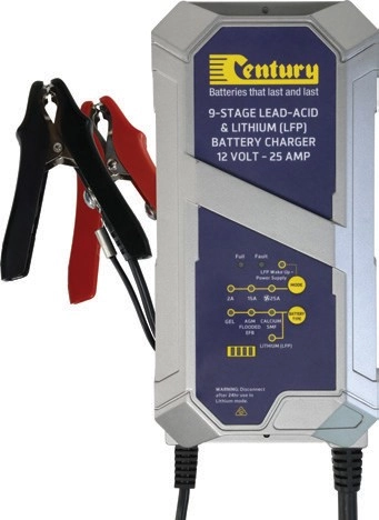 Century 12V 25A 9 Stage Lithium Battery Charger