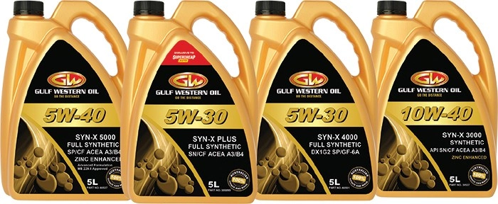 Gulf Western 5L Syn-X Engine Oils^