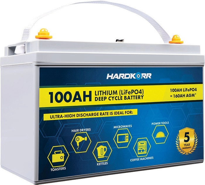 HardKorr 12V 100AH Lithium Deep Cycle Battery^