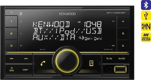 Kenwood Double DIN Digital Media Player with Bluetooth®