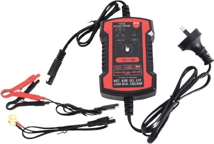 SCA 12V 1.6A 7 Stage Battery Charger