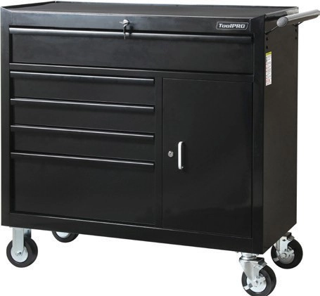 ToolPRO Black 5 Drawer 41" Tool Cabinet