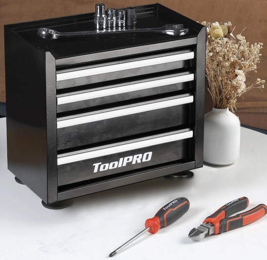 ToolPRO Mini Black 4 Drawer Tool Cabinet