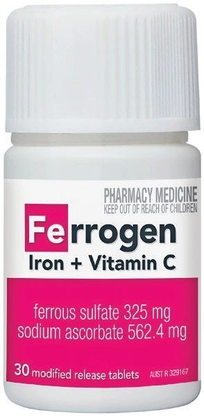 Ferrogen Iron + Vitamin C 30 Tablets