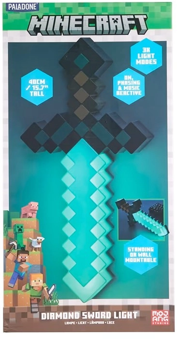 40cm Minecraft Diamond Sword Light