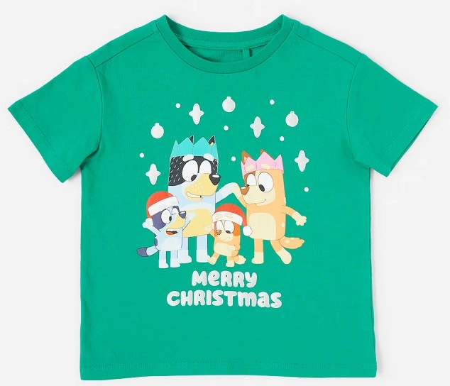 Bluey License Christmas T-Shirt - Green