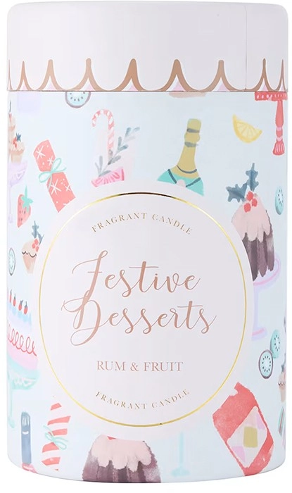 Ceramic Festive Desserts Candle