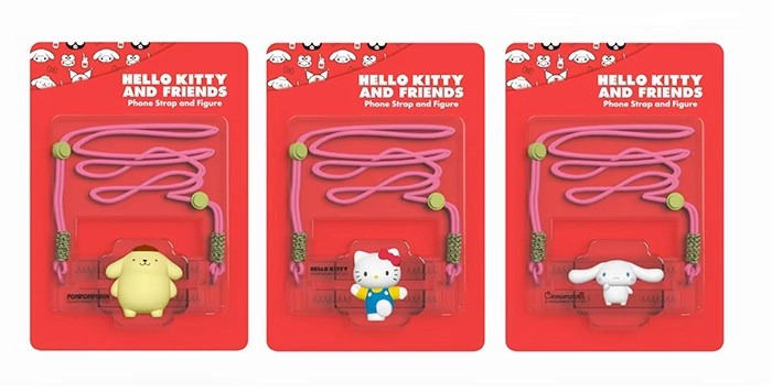 Hello Kitty and Friends Phone Strap and Figure - Assorted