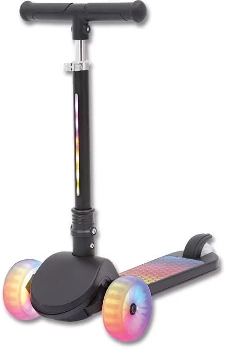 Light Up Tri Scooter - Black