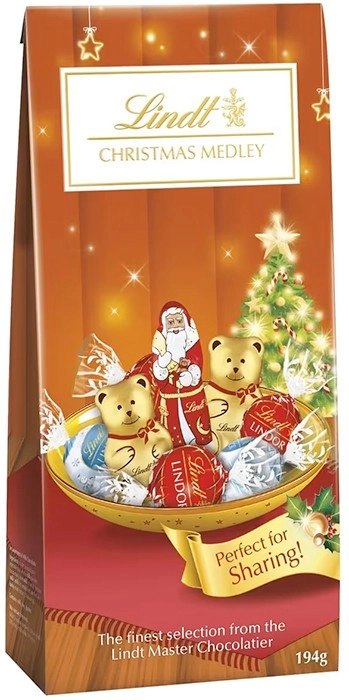 Lindt Christmas Chocolate Medley Bag 194g