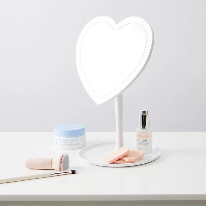 NEW Heart Shaped LED Mirror