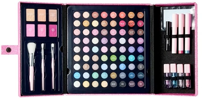 NEW OXX Cosmetics 89 Piece Glitter Makeup Box - Soft Glam