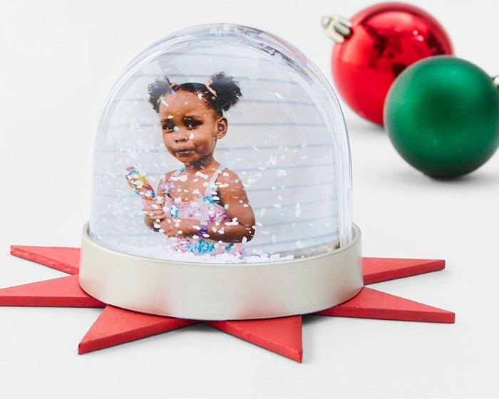 NEW Photo Snow Globe