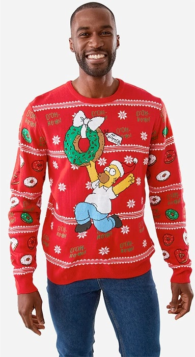 NEW The Simpsons Christmas License Sweater