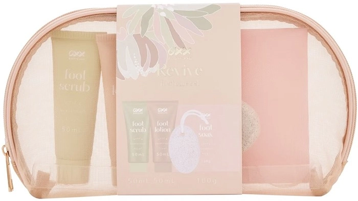 OXX Bodycare Revive Foot Care Set - Rose and Grapefruit Scented