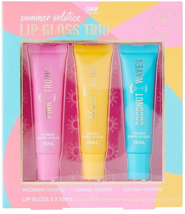 OXX Fragrance 3 Pack Summer Solstice Lip Gloss Trio