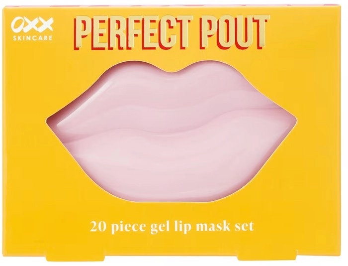 OXX Skincare 20 Piece Perfect Pout Gel Lip Mask Set - Strawberry Scent