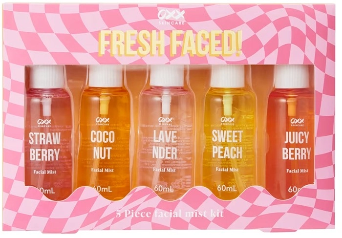 OXX Skincare 5 Piece Fresh Faced! Facial Mist Kit