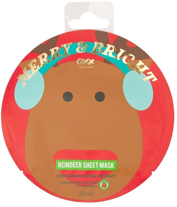 OXX Skincare Novelty Reindeer Sheet Mask 20ml - Apple Extract