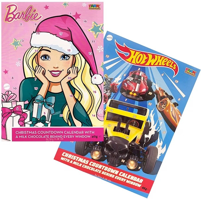 Park Avenue Barbie or Hot Wheels Calendar 80g