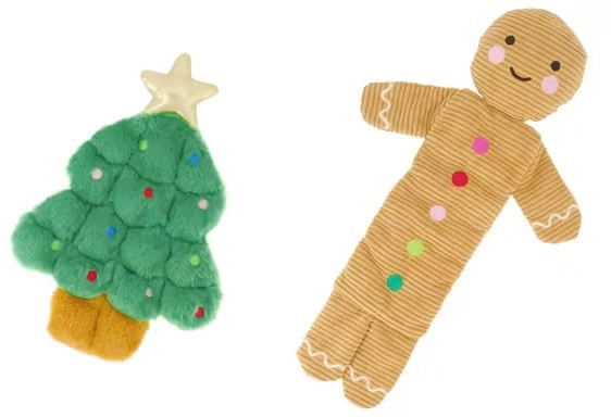 Pet Christmas Toy Multi Squeak - Assorted