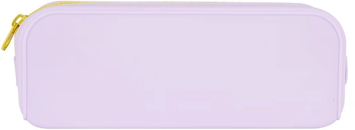 Silicone Barrel Pencil Case - Lilac