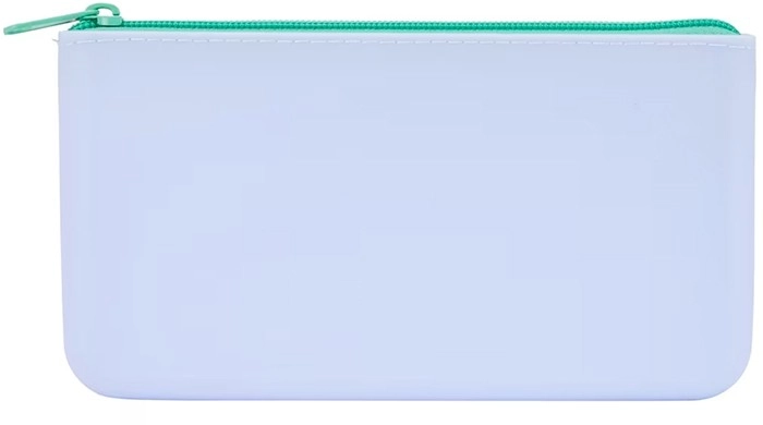 Silicone Pouch Pencil Case - Light Blue