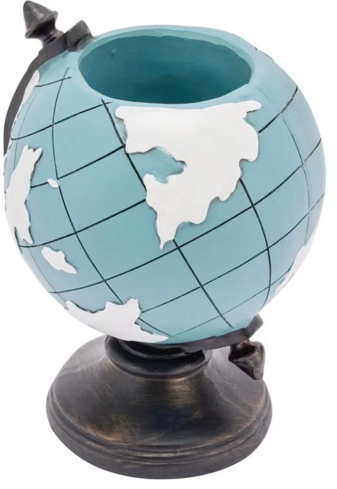 The Globe Pen Cup - Blue