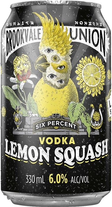 Brookvale Union Vodka Lemon Squash Cans 330mL