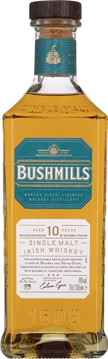 Bushmills 10 Year Old Single Malt Irish Whiskey 700mL