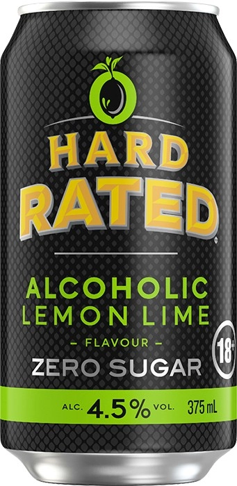 Hard Rated Zero Lemon Lime Cans 375mL