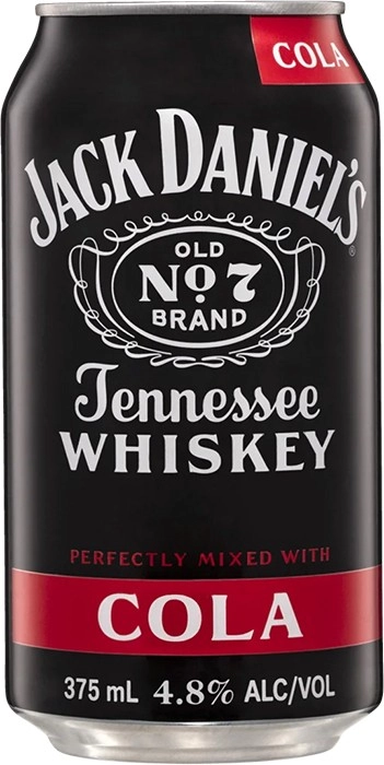 Jack Daniel's Whiskey & Cola Cans 375mL