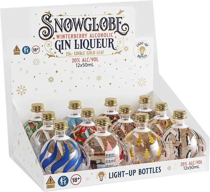 Snowglobe Assorted Winterberry Gin Liqueur 50mL