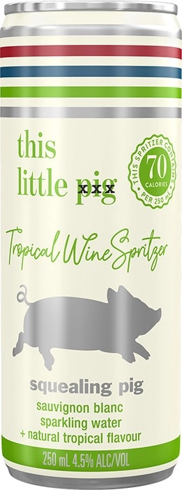 Squealing Pig Tropical Sauvignon Blanc Spritzer Cans 250mL