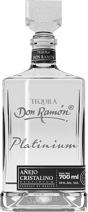 Tequila Don Ramón Platinium Añejo Cristalino Tequila 700mL