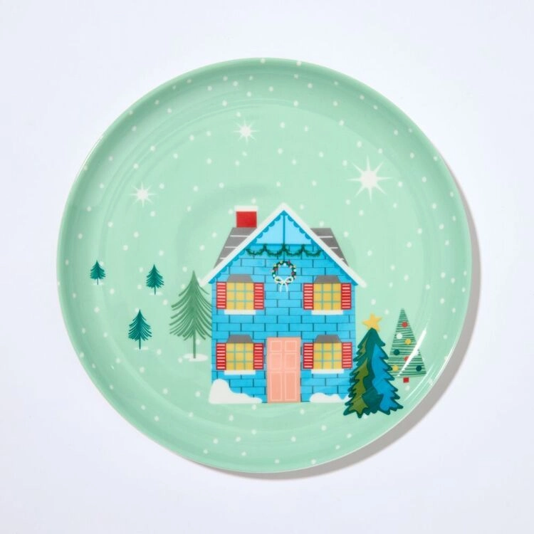 Christmas Village Side Plate 21 cm