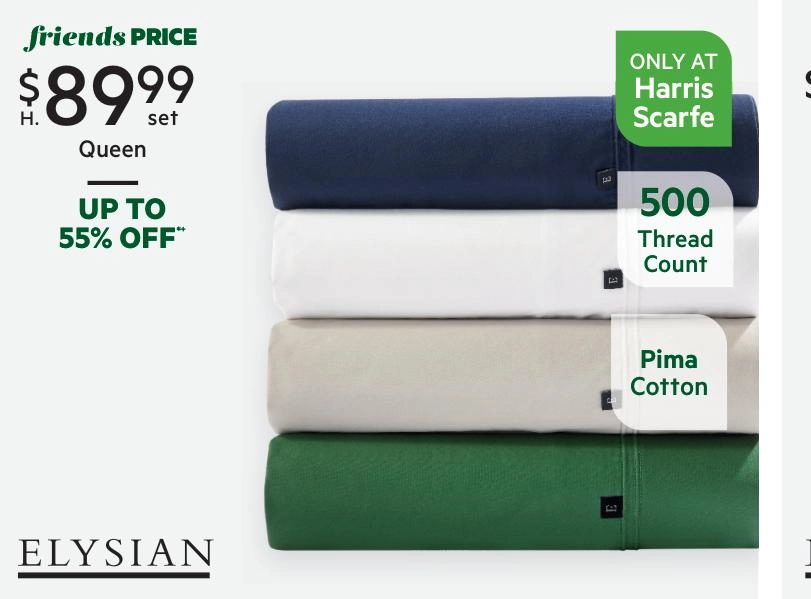 Elysian 500 Thread Count Pima Cotton Sheet Set